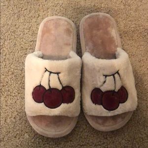 Fluffy slippers